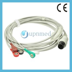 China Physio Control lifepak 9b One-Piece Patient ECG Cable with leadwires factory