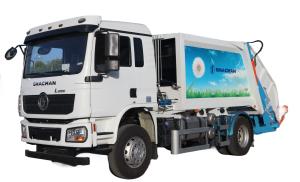 China L3000 Compression Garbage Truck SHACMAN Garbage Truck 4x2 240hp Euro II White factory