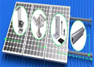 China Vertical Flat Roof Mounting System High Anodized Aluminum Extrusion Frame factory