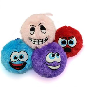 China Unisex Safety Soft Red Plush Baby Toy Pvc Inflatable Balls with Plush Gender-Neutral factory