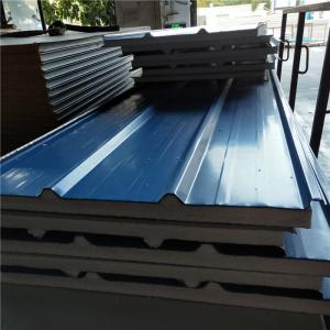 China 14kg 50mm eps sandwich styrofoam house building roof panel with anti slip surface factory