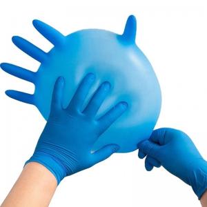 China Customized 510K Blue Nitrile Disposable Gloves Hair Dyeing Gloves factory