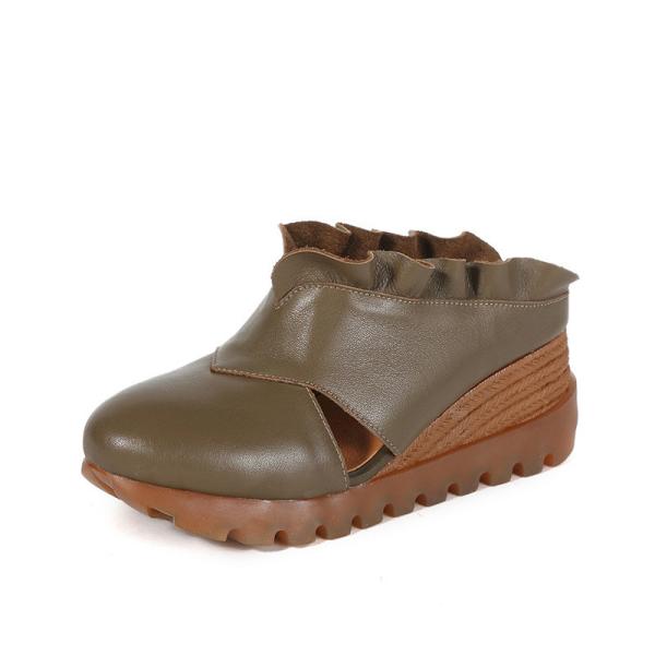 S396 Leather Shoes Handmade Toe Layer Cowhide High Quality Women'S Shoes Custom