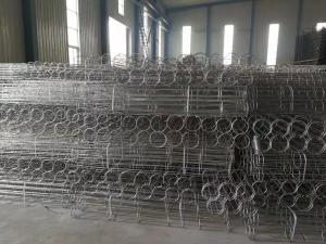 China Round Shape Industrial Filter Bag Cage , Dust Collector Cage With Venturi Tube factory