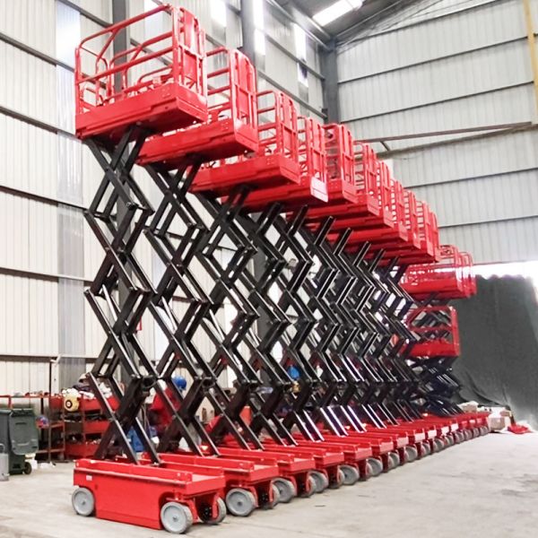 China Electric 4 - 16m Aerial Lift Work Platform Mobile Scissor Lift factory