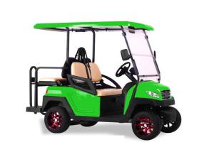 China Green Color Multi Passenger Golf Carts , High End 4 Seater Electric Golf Buggy factory