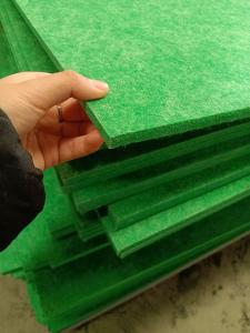 China 9mm Eco Friendly PET Polyester Fiber Acoustic Panel For Office Home Cinema Recording Room factory