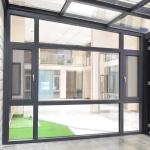 Thermal Break Clear Glass 1.4mm Aluminum Double Glazed Windows