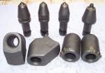 Rotary Auger Round Shank Teeth Core Barrel Cutter Bits 19mm 22mm