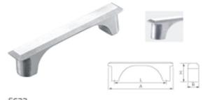 China Strong Anti Rust Stainless Steel Long Handles 224mm Square Hollow Kitchen Cabinet factory