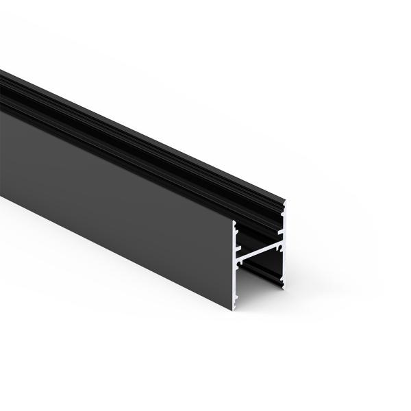 LED aluminum profile installation example showing recessed mounting