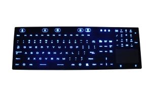 China Washable Silicone Keyboard Industrial With Numeric Keypad Backlight factory