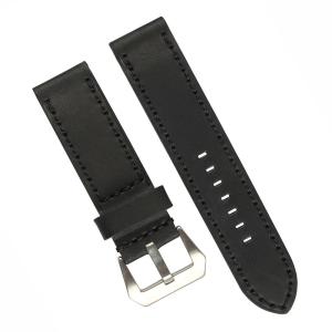 China ROHS Mens Watches Leather Band , OEM Stitched Leather Watch Strap With Pre V Buckle factory