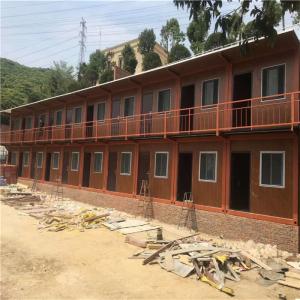 China fast assembly 20ft container house with bathroom and kitchen for worker camp factory