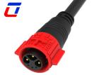 M19 Push Locking 3+3 Multi Pin Cable Plug Connector Waterproof For Power Signal