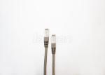 SSTP Shielding Cat6A Patch Cord Round PVC STP Ethernet Cable Bare Copper 30V