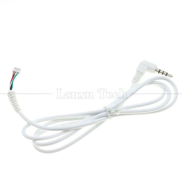 Customized 90 Degree Angle 3.5mm Audio Jack TRRS to JST MX XH PH SH ZH Cable