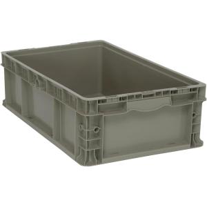 Industrial Plastic Stackable Storage KeepBox Tote Container With Hinged Attached
