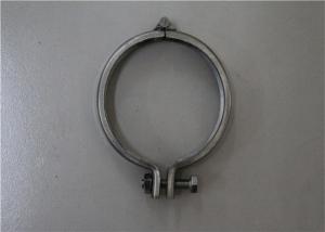 China Aluminum Galvanized Metal Pipe Clamp / Plumbing Pipe Clips Customized Size factory