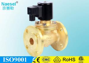 China 1 &quot; Flange Connect Directional Solenoid Valve , Brass Body Air Operated Solenoid Valve factory