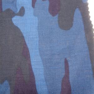 China 150 CM 20Sx20S 100 Linen Printed Home Textile Fabric Anti Bacteria factory