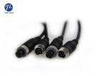 Waterproof 4Pin Female To Male Aviation Cable For Vehicle CCTV Camera System