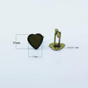 China Heart shape cufflink for promotion gift/Special cufflinks with good quality on sale