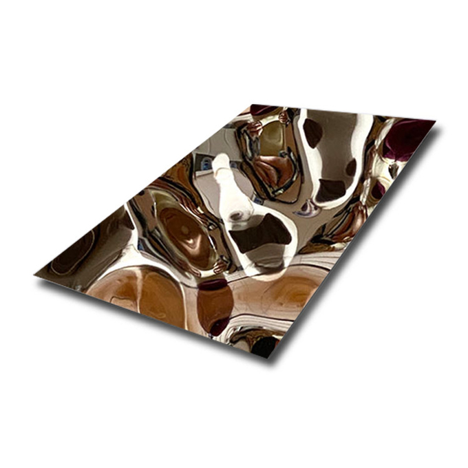 Large Water Ripple Stainless Steel Plate For Indoor Outdoor Wall Ceiling Decoration