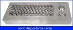 63 Keys Industrial Dustproof Keyboard Desktop With 304 Stainless Steel Trackball