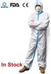 Anti Virus Medical Disposable Chemical Suit , Disposable Body Suit Fda Approved