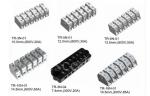 50A Feed Through Terminal Block Pitch 13.5mm 2 - 16 Poles Copper