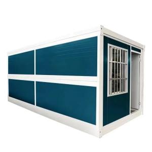 China Contemporary Design Flat Pack Folding Container Prefab House for Construction Site factory