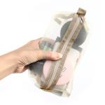 Cheapest 4PCS in 1 Cosmetic Bag For Women Zipper Mesh Separable Cosmetics Pouch