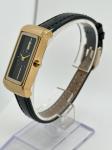 Fashionable Chic Leather Strap Quartz Watch Stainless Steel Stylish Quartz Wrist