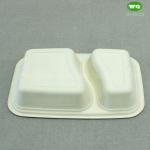Biodegradable Unbleached Meal Box，In Stock Take Away Paper Food Container