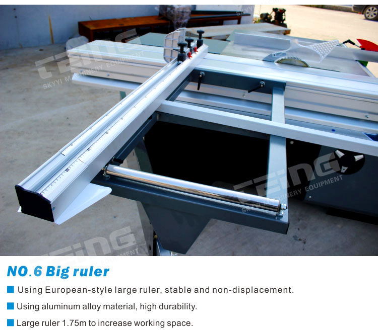 80mm Max. Cutting Height Woodworking Machinery Sliding Table Saw with CE Certification