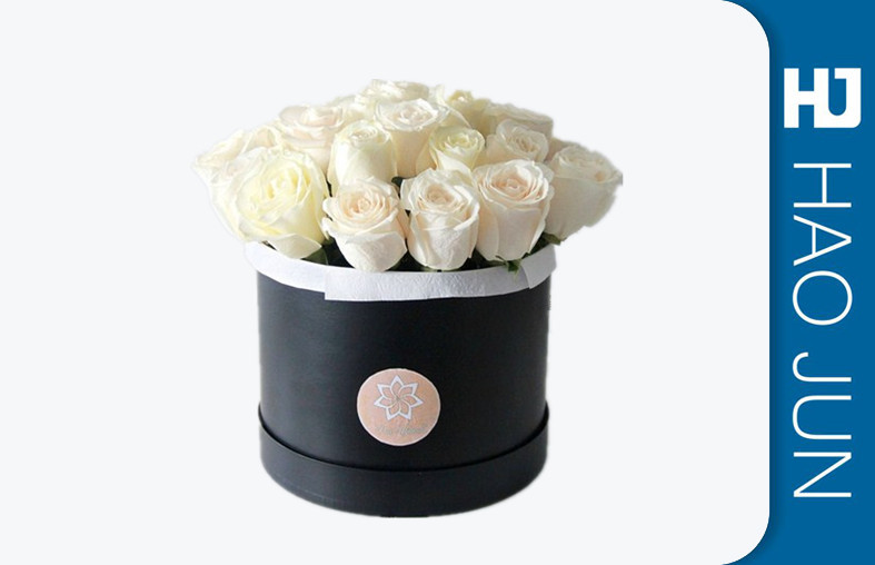 Professional Cardboard Flower Boxes Cylinder / Round Shape With Glossy Lamination