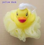 Cartoon Bear Bath / Shower Body Puff Sponge Mesh Ball shenzhen ICTI factory