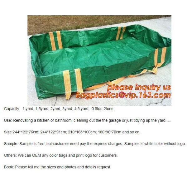 OEM PP super sack Bulk jumbo Bag garbage dumpster skip bag,2*1*1m Aussie skip