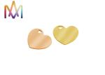 22X26mm No Tarnish Heart Shape Engraved Charm Tags
