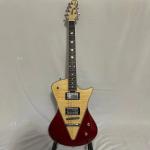 Custom Ernie Ball Music Man Armada Divided Red Color Electric Guitar V-shaped
