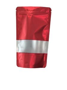 China Customized Mmetalic Barrier Coffee Packaging Pouch Stand Up With Window factory