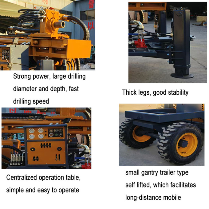 Borewell Tractor Mounted Rotary Hydraulic Water Well Drilling Machine
