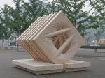 Stone mordern city sculptures for park