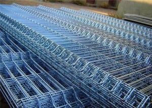 China 1.8m high Galvanized PVC Coated Iron Welded Wire Mesh Fence Panel For Security on sale