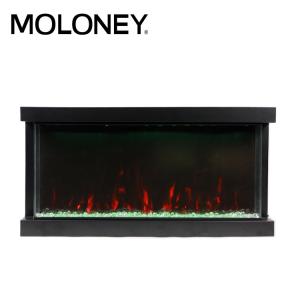 China 60inch 150cm Logs Crystals Pebbles 3-Sided Electric Fireplaces 6 Colors Flame factory