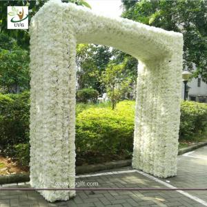 China UVG 2.5 meters artificial rose and hydrangea flower entrance for wedding hall decoration CHR1145 factory