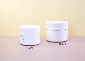 China Sustainable custom Double Wall Mono PP 50ml 100ml Plastic Jar For Skincare Face Body Cream In Classic Round Shape factory