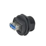 Rigoal Panel Mount Waterproof USB Connector IP67 Outdoor Receptacle USB 3.0