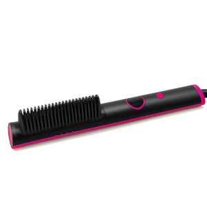 China Negative Ion Hair Straightener Brush Auto Off &amp; Easy To Use Anti Scald Hot Comb factory